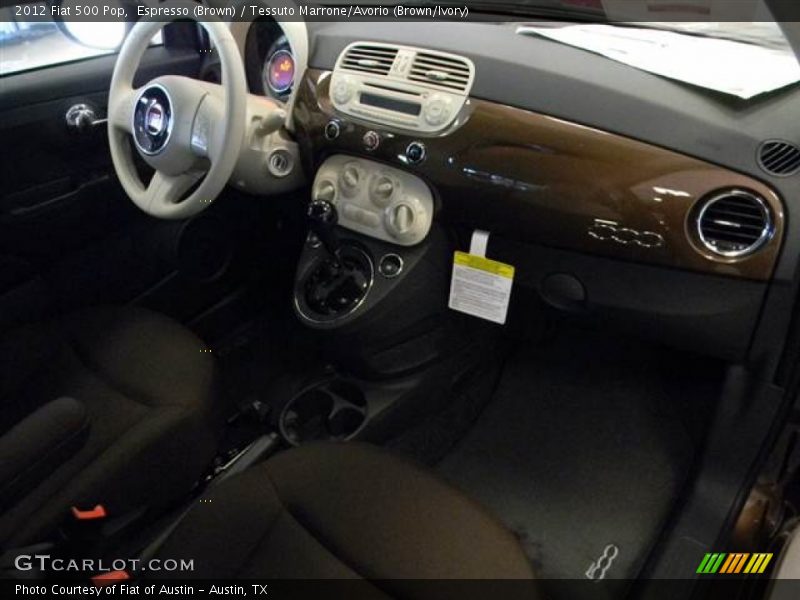 Espresso (Brown) / Tessuto Marrone/Avorio (Brown/Ivory) 2012 Fiat 500 Pop