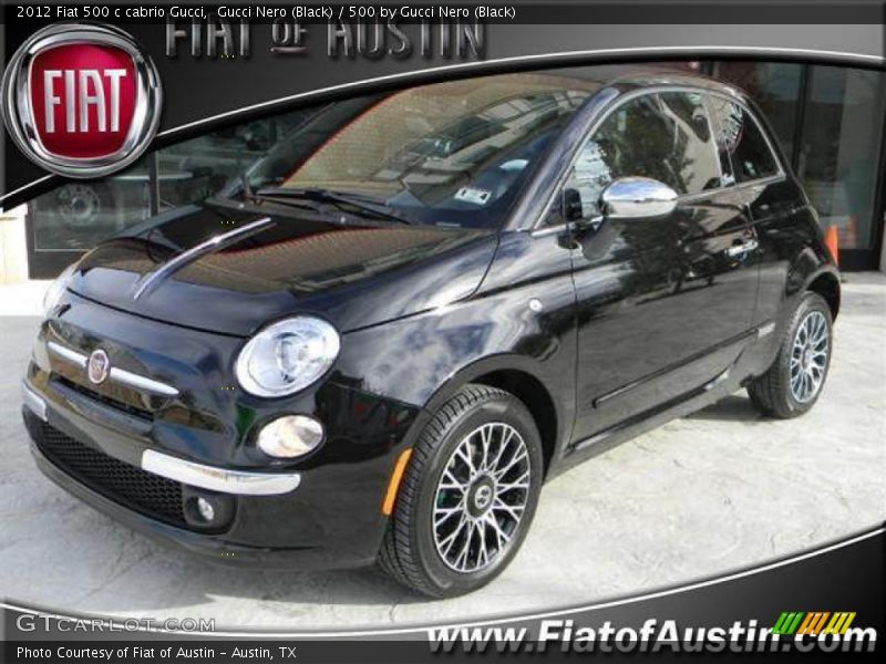 Gucci Nero (Black) / 500 by Gucci Nero (Black) 2012 Fiat 500 c cabrio Gucci