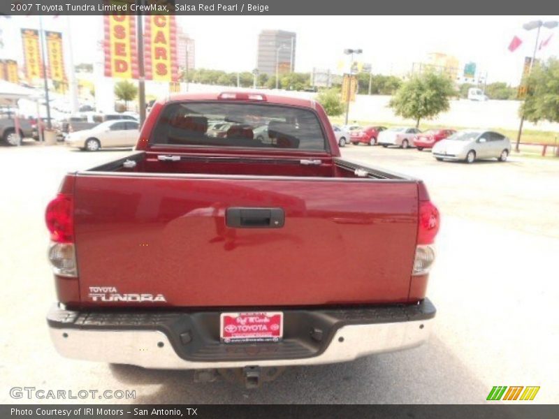 Salsa Red Pearl / Beige 2007 Toyota Tundra Limited CrewMax