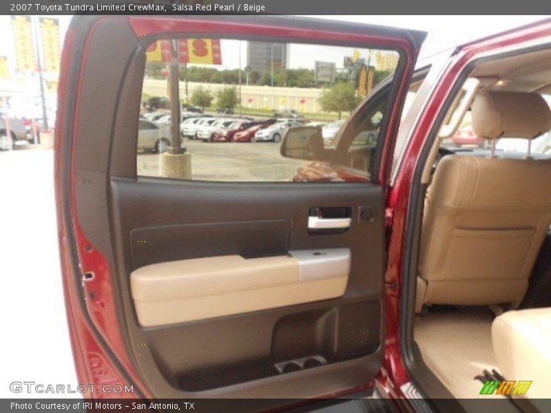 Salsa Red Pearl / Beige 2007 Toyota Tundra Limited CrewMax