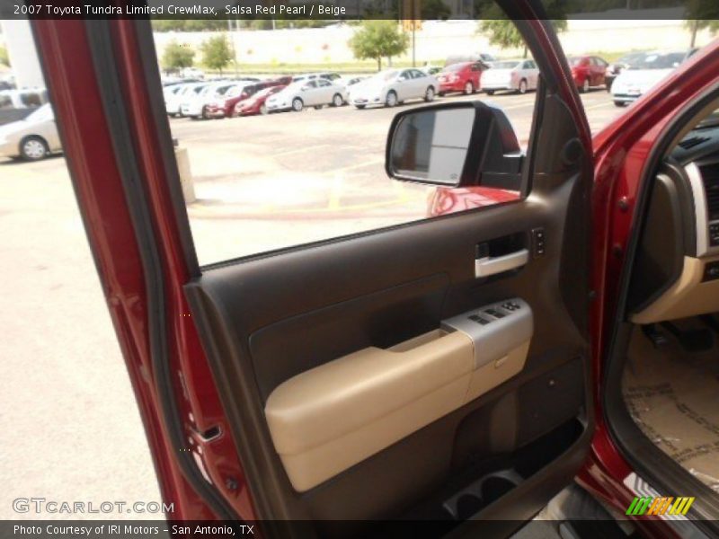 Salsa Red Pearl / Beige 2007 Toyota Tundra Limited CrewMax