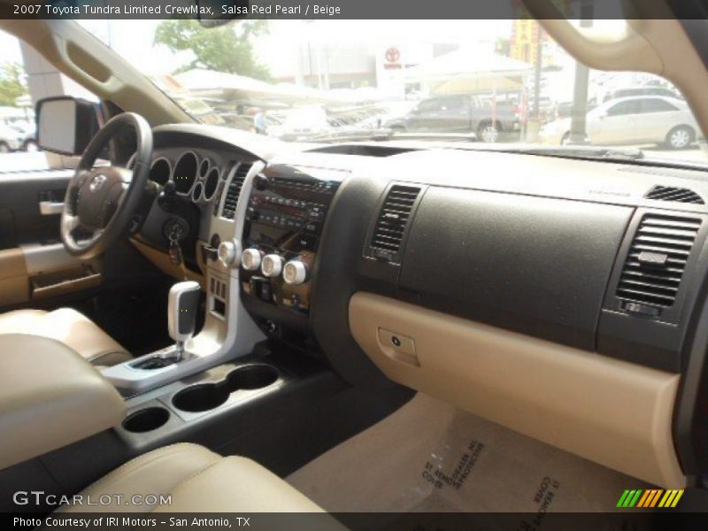 Salsa Red Pearl / Beige 2007 Toyota Tundra Limited CrewMax