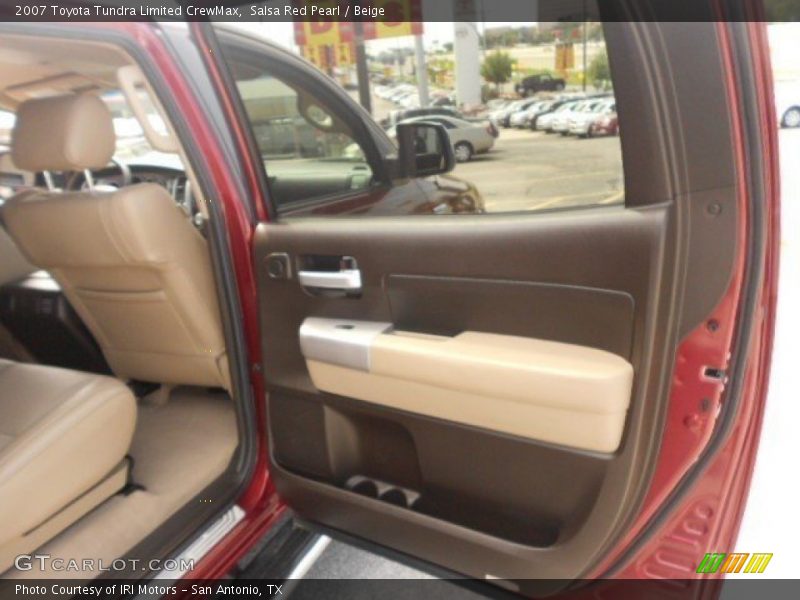 Salsa Red Pearl / Beige 2007 Toyota Tundra Limited CrewMax