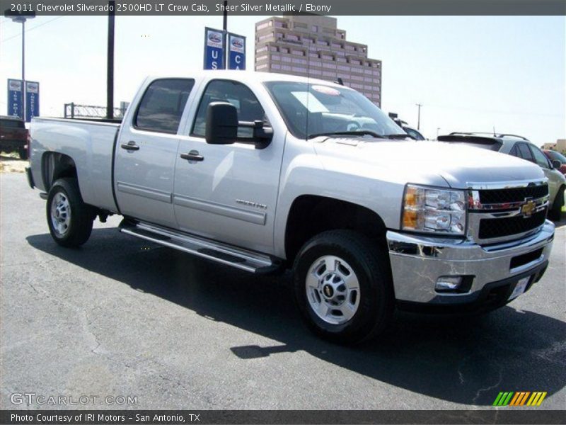 Sheer Silver Metallic / Ebony 2011 Chevrolet Silverado 2500HD LT Crew Cab