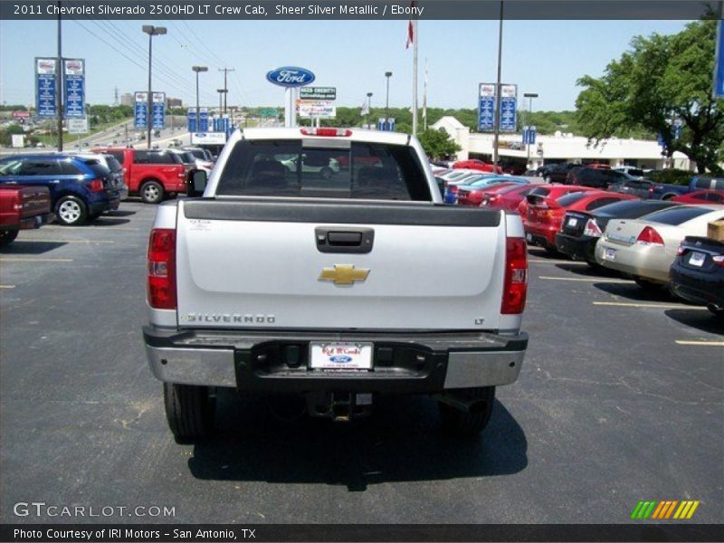 Sheer Silver Metallic / Ebony 2011 Chevrolet Silverado 2500HD LT Crew Cab