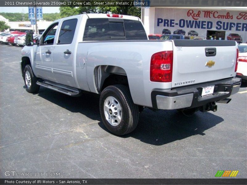 Sheer Silver Metallic / Ebony 2011 Chevrolet Silverado 2500HD LT Crew Cab