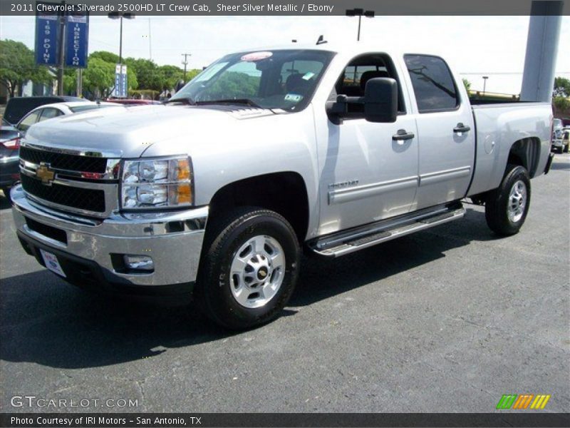 Sheer Silver Metallic / Ebony 2011 Chevrolet Silverado 2500HD LT Crew Cab