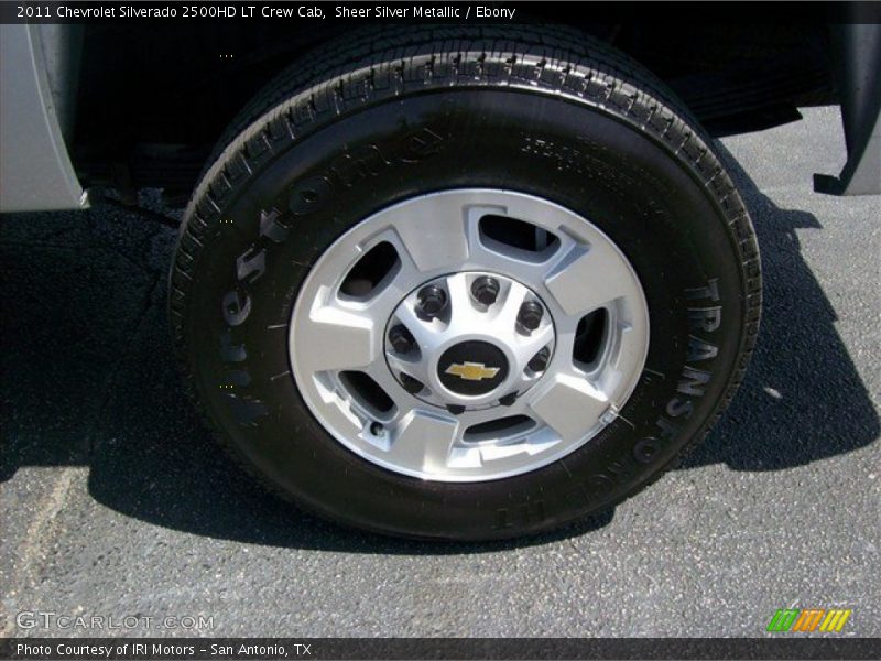 Sheer Silver Metallic / Ebony 2011 Chevrolet Silverado 2500HD LT Crew Cab