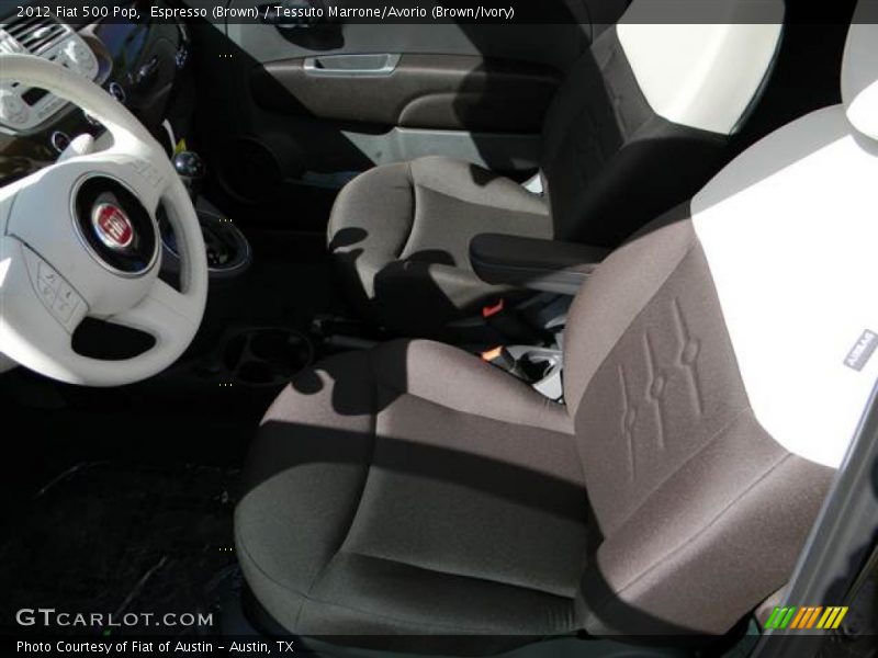 Espresso (Brown) / Tessuto Marrone/Avorio (Brown/Ivory) 2012 Fiat 500 Pop
