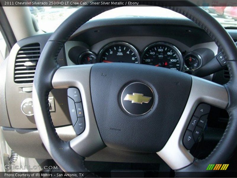Sheer Silver Metallic / Ebony 2011 Chevrolet Silverado 2500HD LT Crew Cab