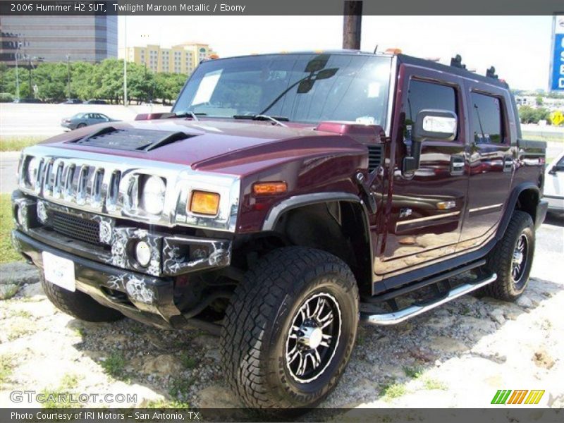 Twilight Maroon Metallic / Ebony 2006 Hummer H2 SUT