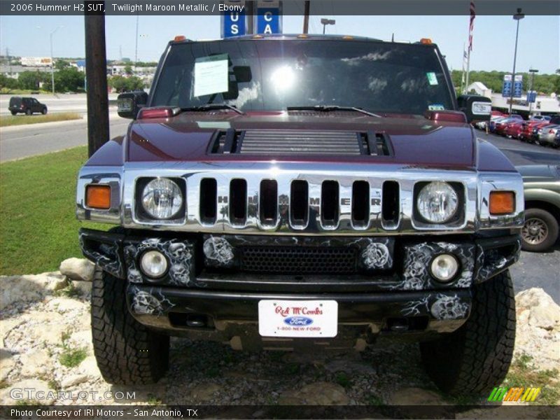 Twilight Maroon Metallic / Ebony 2006 Hummer H2 SUT