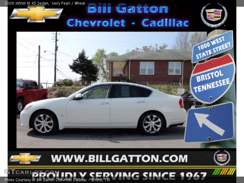 Ivory Pearl / Wheat 2006 Infiniti M 45 Sedan