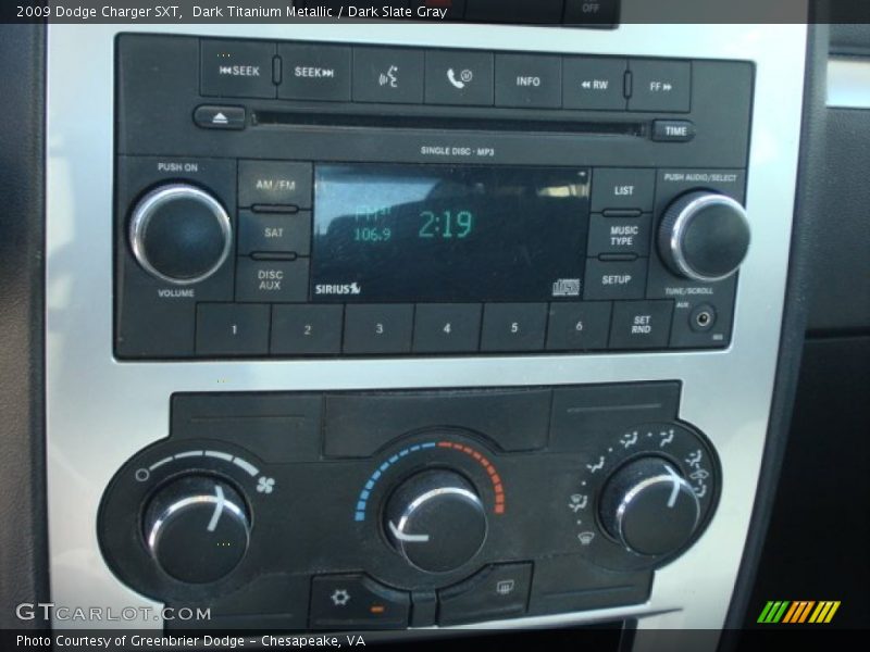 Dark Titanium Metallic / Dark Slate Gray 2009 Dodge Charger SXT