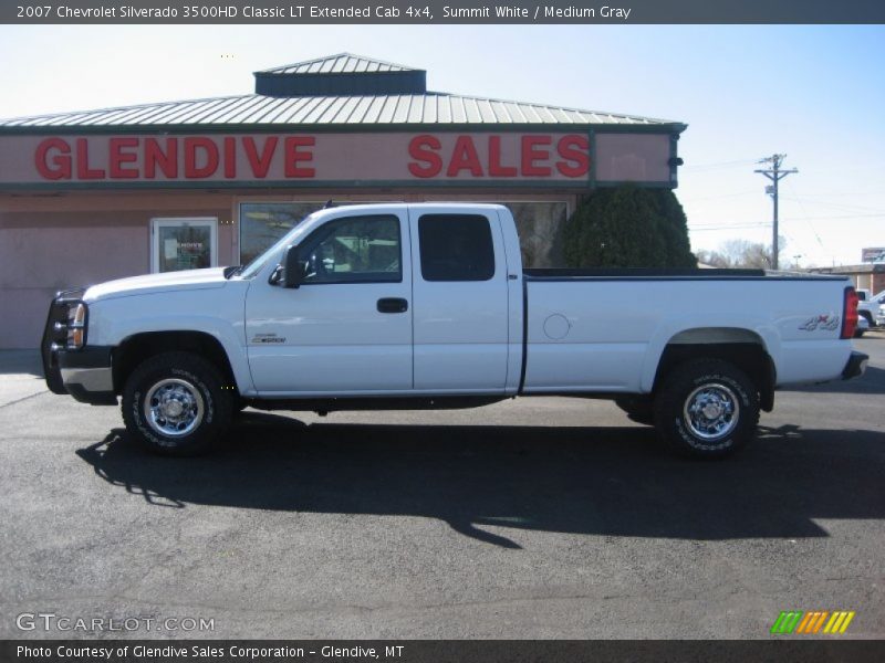 Summit White / Medium Gray 2007 Chevrolet Silverado 3500HD Classic LT Extended Cab 4x4