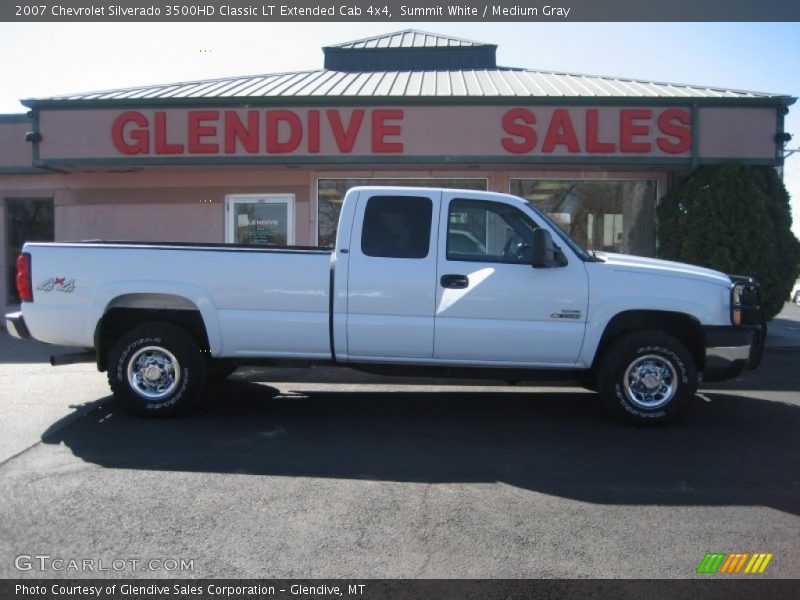 Summit White / Medium Gray 2007 Chevrolet Silverado 3500HD Classic LT Extended Cab 4x4