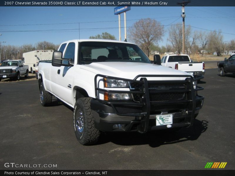 Summit White / Medium Gray 2007 Chevrolet Silverado 3500HD Classic LT Extended Cab 4x4