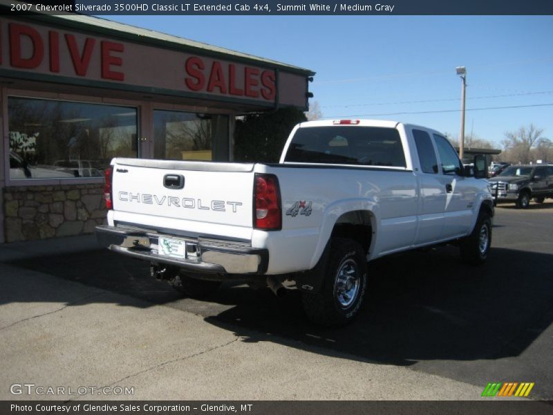 Summit White / Medium Gray 2007 Chevrolet Silverado 3500HD Classic LT Extended Cab 4x4
