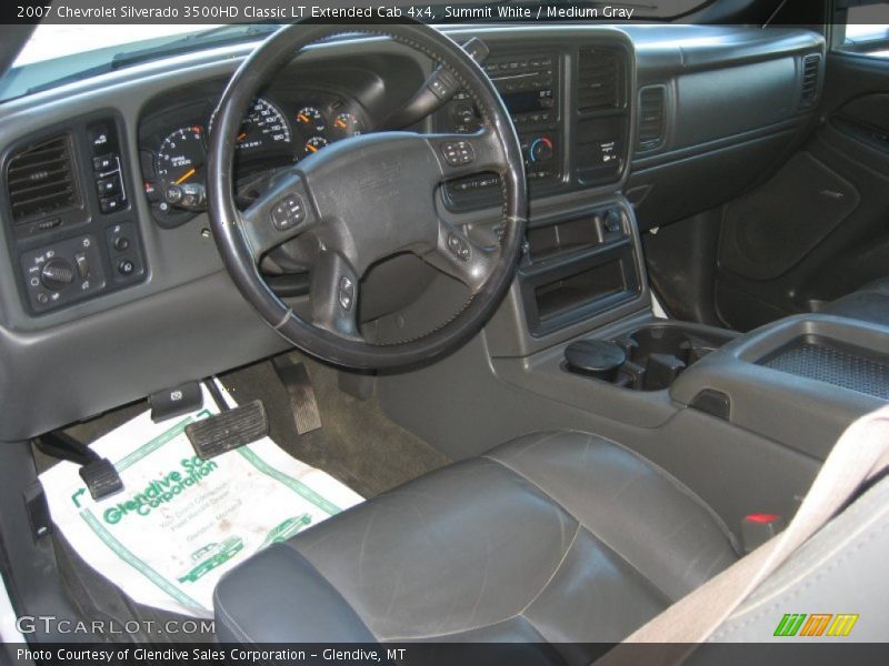 Summit White / Medium Gray 2007 Chevrolet Silverado 3500HD Classic LT Extended Cab 4x4