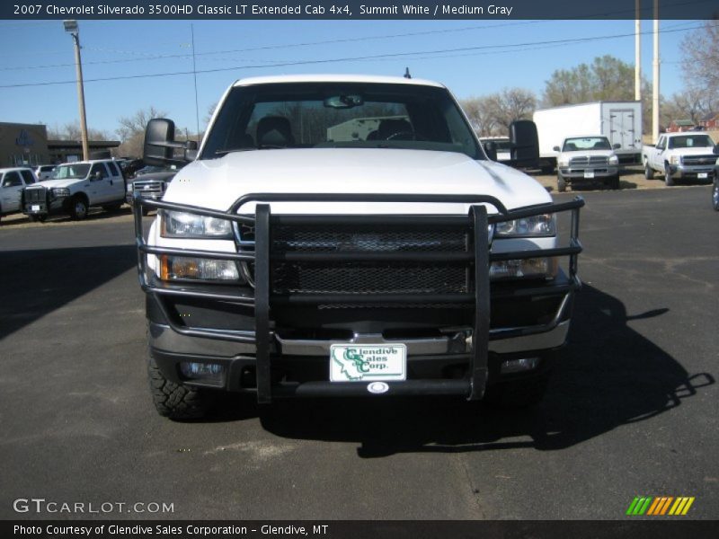 Summit White / Medium Gray 2007 Chevrolet Silverado 3500HD Classic LT Extended Cab 4x4