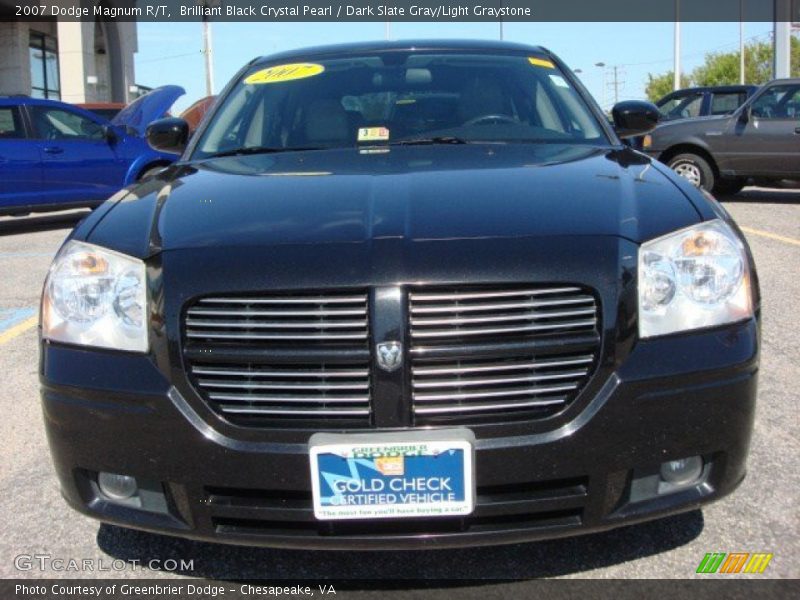 Brilliant Black Crystal Pearl / Dark Slate Gray/Light Graystone 2007 Dodge Magnum R/T