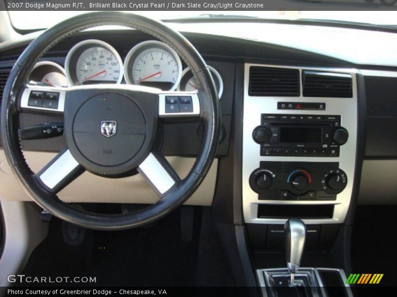 Brilliant Black Crystal Pearl / Dark Slate Gray/Light Graystone 2007 Dodge Magnum R/T
