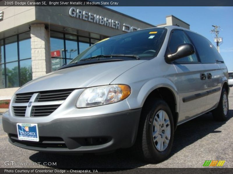 Bright Silver Metallic / Medium Slate Gray 2005 Dodge Caravan SE