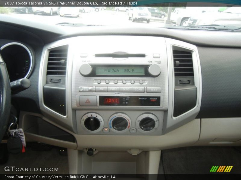 Radiant Red / Taupe 2007 Toyota Tacoma V6 SR5 PreRunner Double Cab