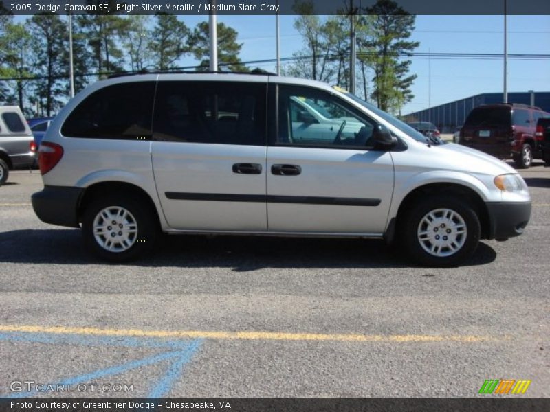 Bright Silver Metallic / Medium Slate Gray 2005 Dodge Caravan SE