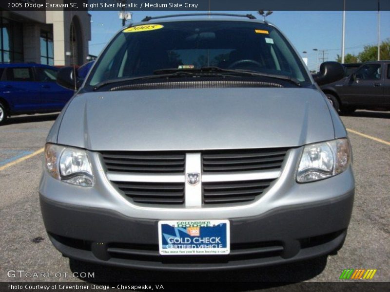 Bright Silver Metallic / Medium Slate Gray 2005 Dodge Caravan SE