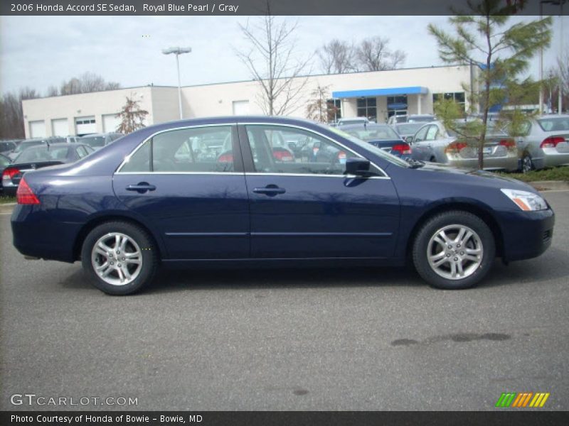 Royal Blue Pearl / Gray 2006 Honda Accord SE Sedan