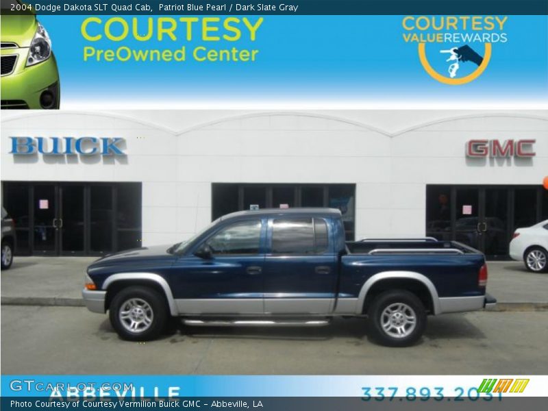 Patriot Blue Pearl / Dark Slate Gray 2004 Dodge Dakota SLT Quad Cab
