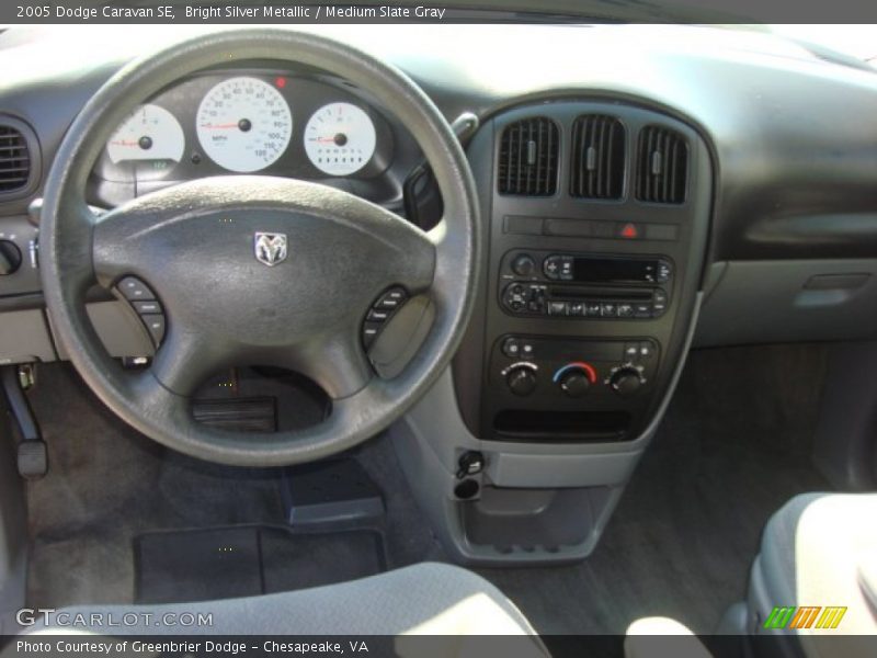 Bright Silver Metallic / Medium Slate Gray 2005 Dodge Caravan SE