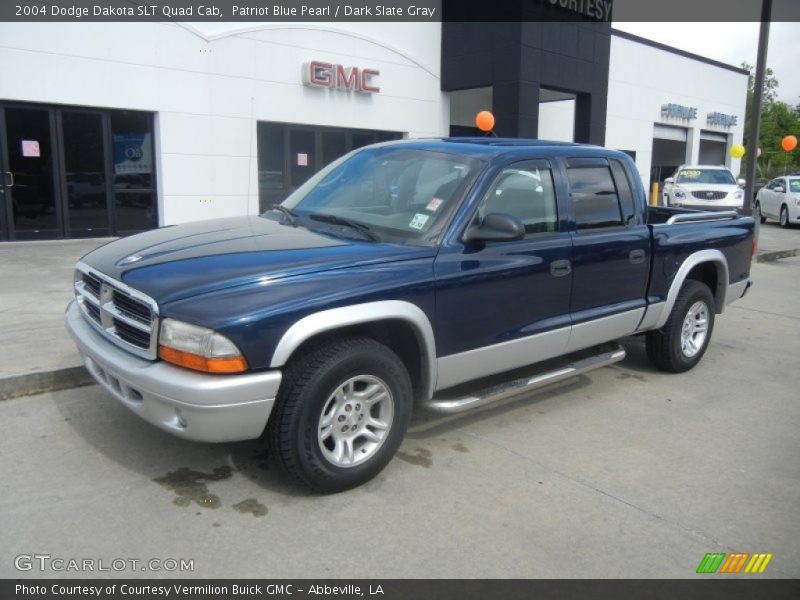 Patriot Blue Pearl / Dark Slate Gray 2004 Dodge Dakota SLT Quad Cab