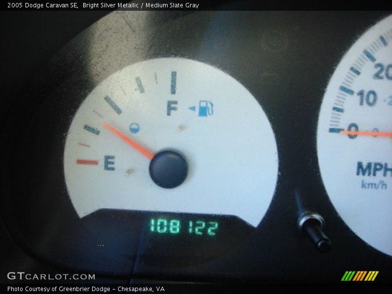 Bright Silver Metallic / Medium Slate Gray 2005 Dodge Caravan SE