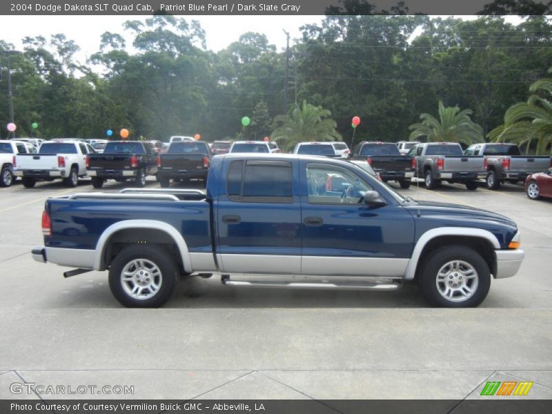 Patriot Blue Pearl / Dark Slate Gray 2004 Dodge Dakota SLT Quad Cab
