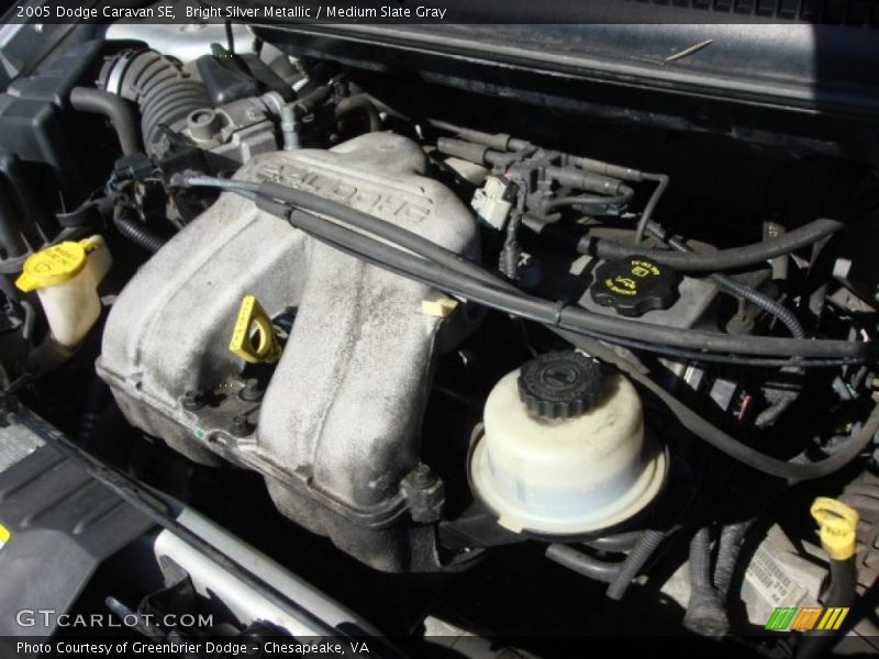 Bright Silver Metallic / Medium Slate Gray 2005 Dodge Caravan SE