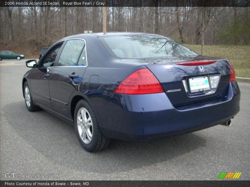 Royal Blue Pearl / Gray 2006 Honda Accord SE Sedan