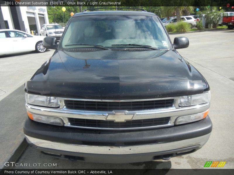Onyx Black / Light Gray/Neutral 2001 Chevrolet Suburban 1500 LT