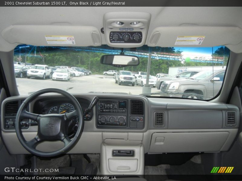 Onyx Black / Light Gray/Neutral 2001 Chevrolet Suburban 1500 LT
