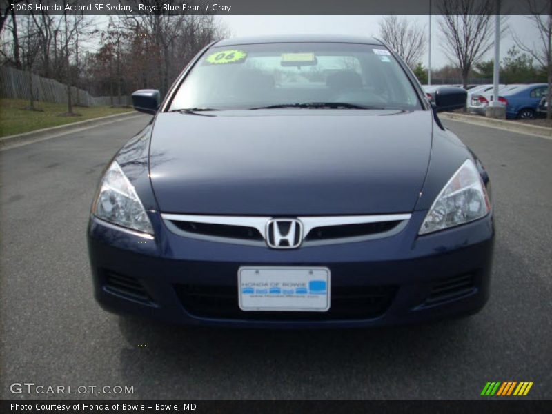 Royal Blue Pearl / Gray 2006 Honda Accord SE Sedan