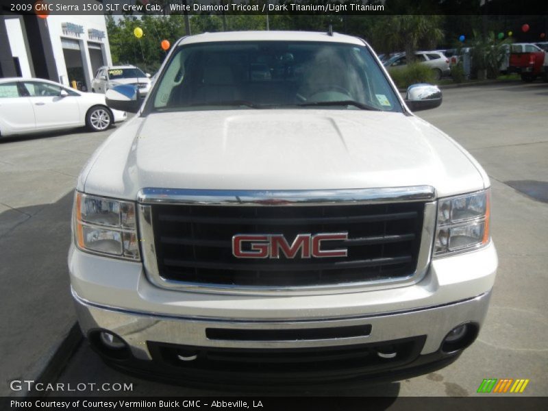 White Diamond Tricoat / Dark Titanium/Light Titanium 2009 GMC Sierra 1500 SLT Crew Cab