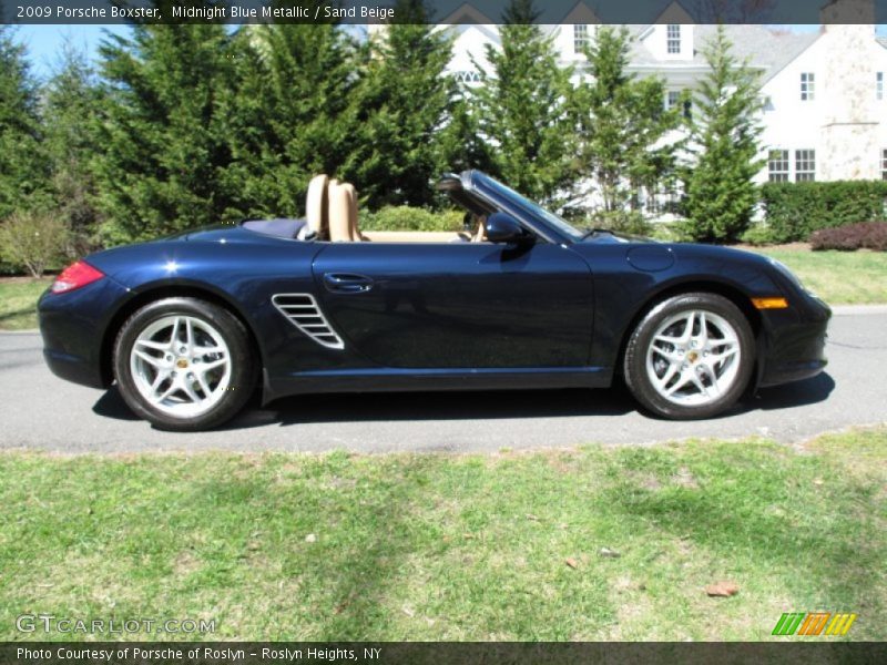 Midnight Blue Metallic / Sand Beige 2009 Porsche Boxster