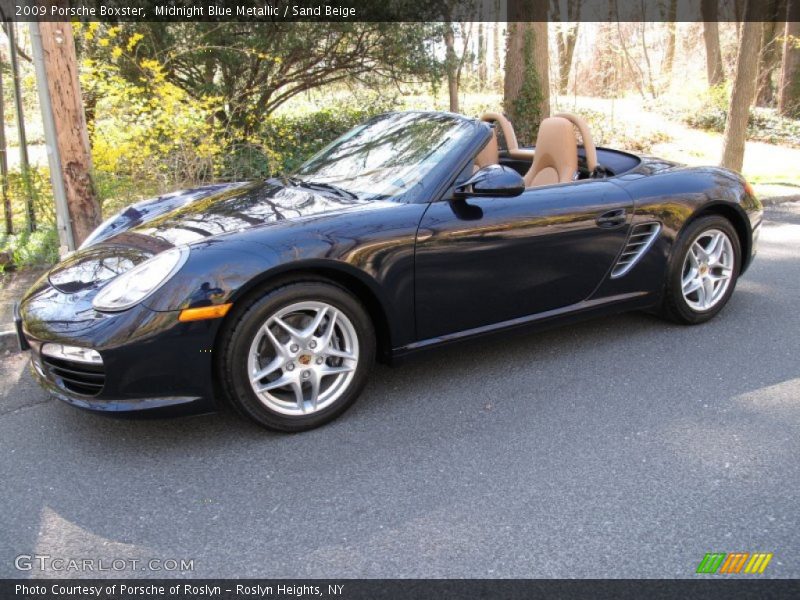 Midnight Blue Metallic / Sand Beige 2009 Porsche Boxster