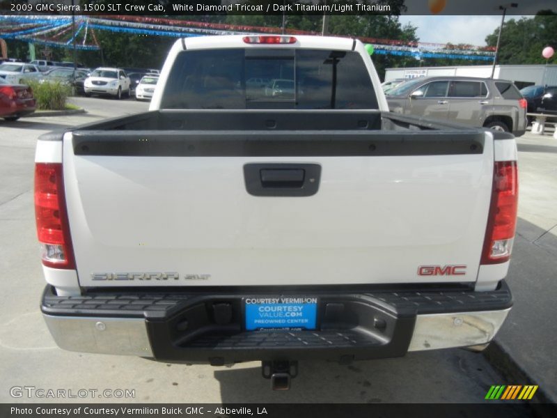 White Diamond Tricoat / Dark Titanium/Light Titanium 2009 GMC Sierra 1500 SLT Crew Cab