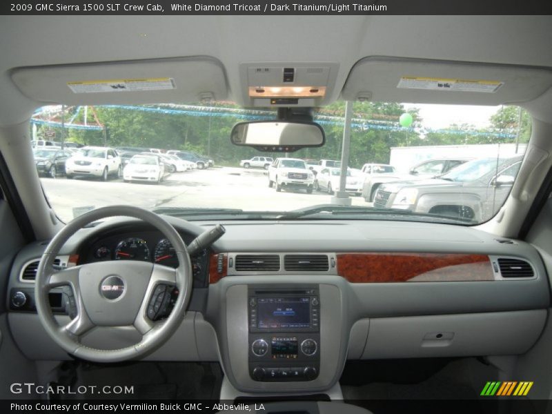 White Diamond Tricoat / Dark Titanium/Light Titanium 2009 GMC Sierra 1500 SLT Crew Cab