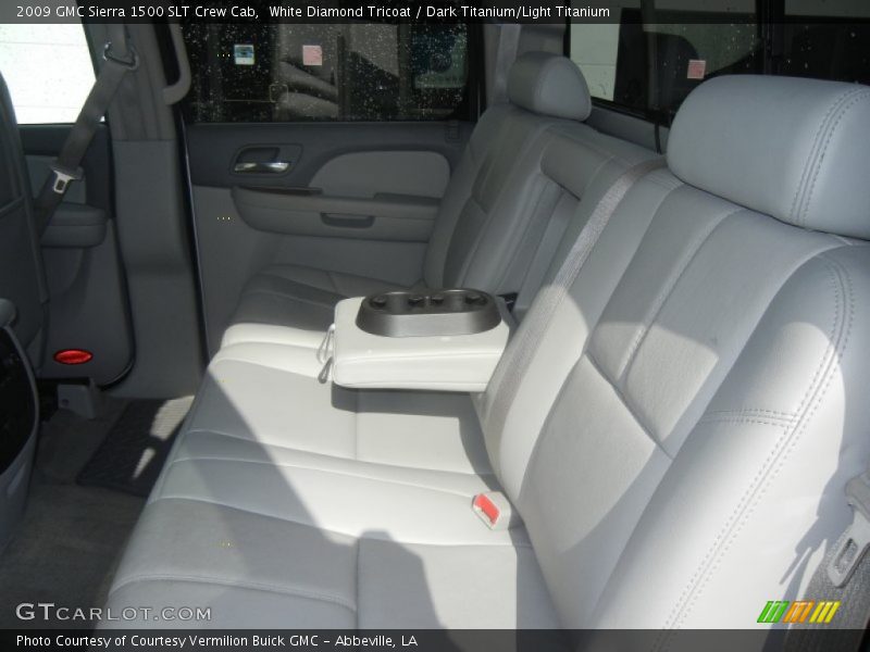 White Diamond Tricoat / Dark Titanium/Light Titanium 2009 GMC Sierra 1500 SLT Crew Cab