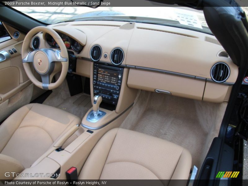 Midnight Blue Metallic / Sand Beige 2009 Porsche Boxster