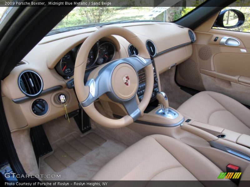Midnight Blue Metallic / Sand Beige 2009 Porsche Boxster