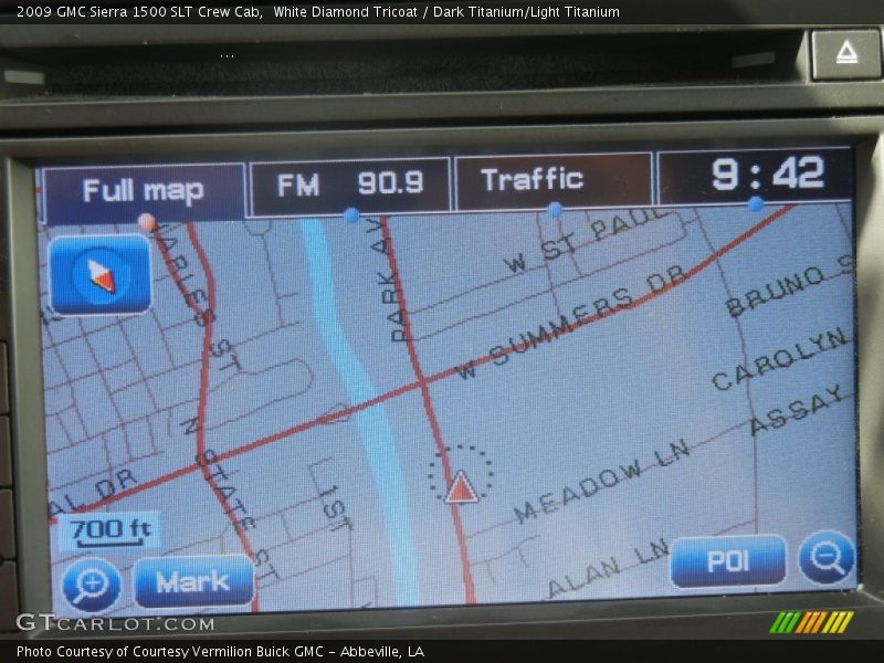 White Diamond Tricoat / Dark Titanium/Light Titanium 2009 GMC Sierra 1500 SLT Crew Cab
